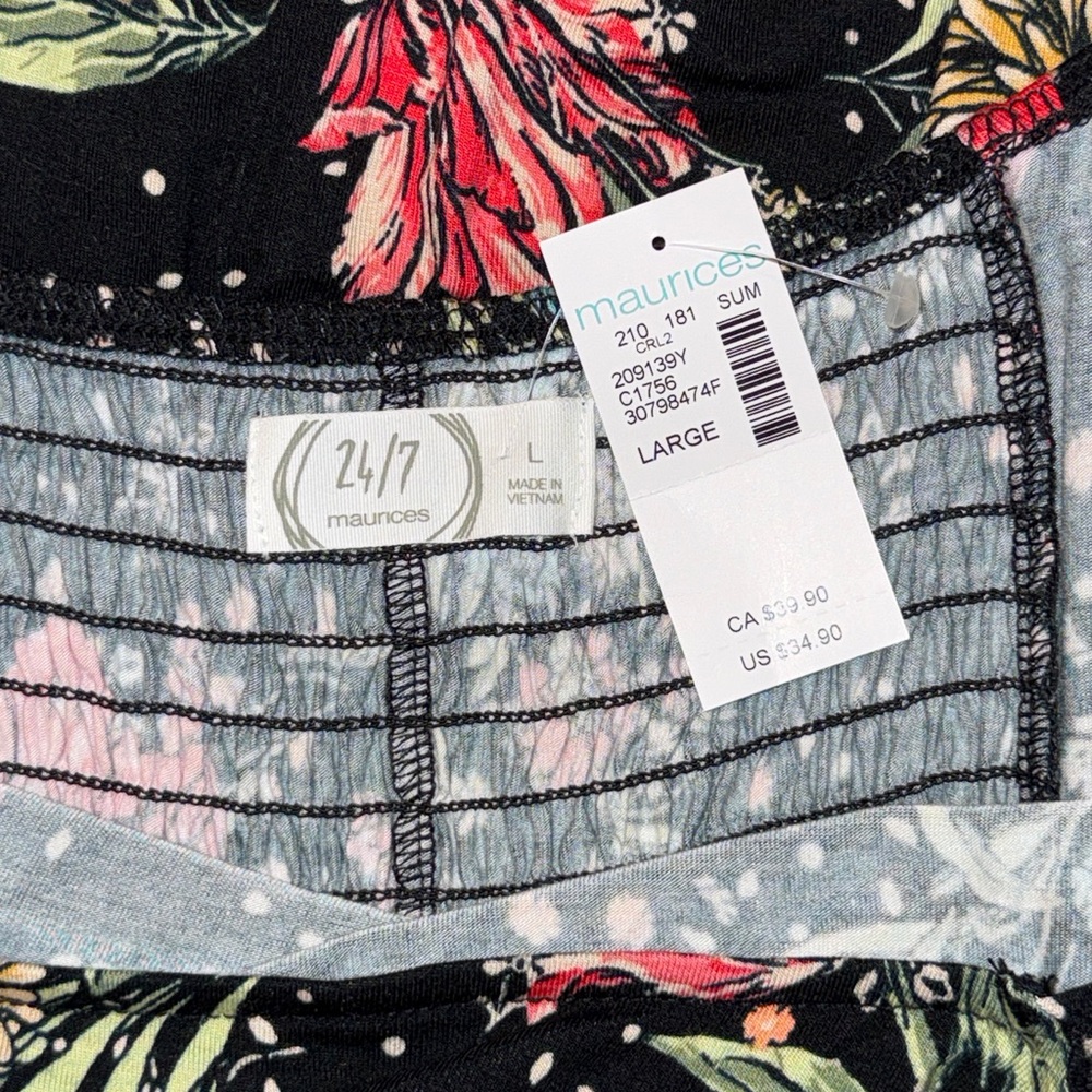 24/7 Maurices Floral Sleeveless Dress - Picture 9 of 13